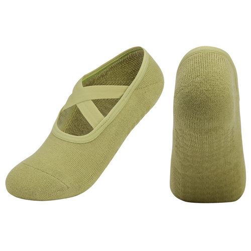 Cross Strap Non-Slip Yoga Socks for Dance & Pilates