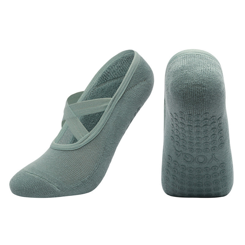 Cross Strap Non-Slip Yoga Socks for Dance & Pilates