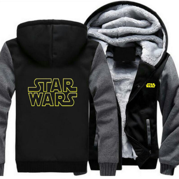 Star wars Hoodie Men's Winter coat Heavy coat stylish casual three layer protection