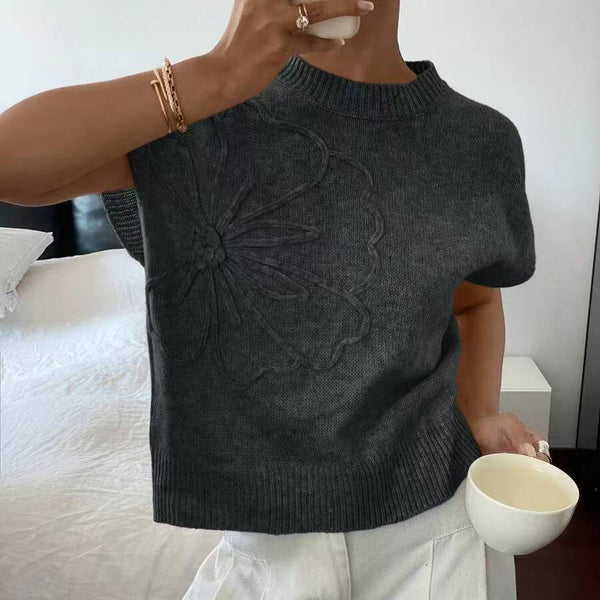 Slim Look Knitted Jacquard Winter Top