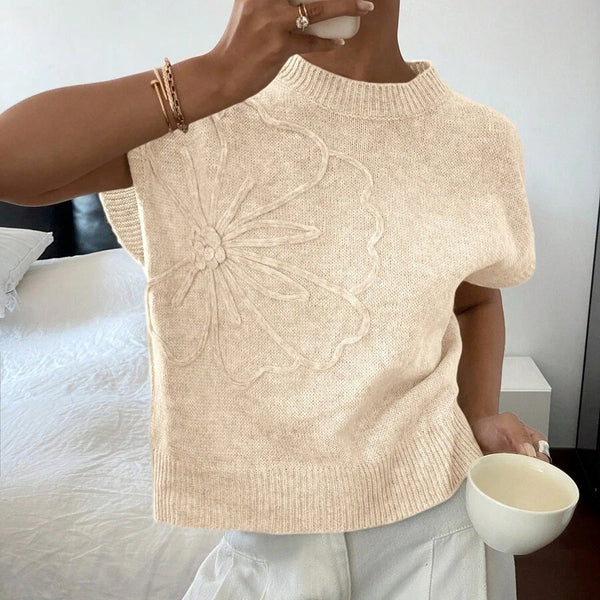 Slim Look Knitted Jacquard Winter Top