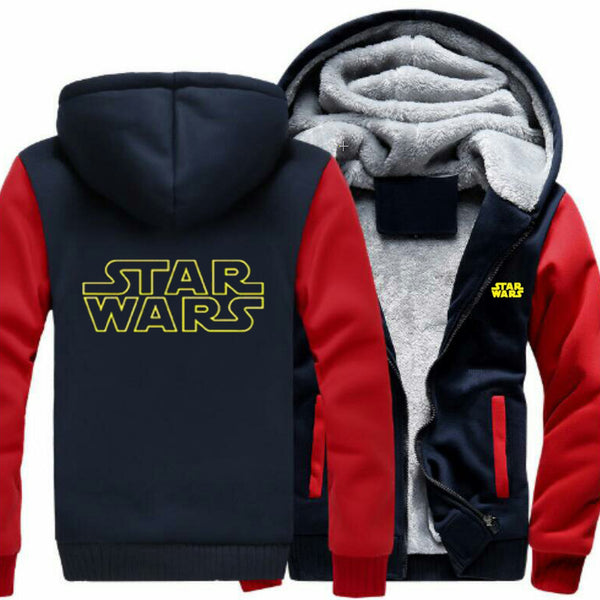 Star wars Hoodie Men's Winter coat Heavy coat stylish casual three layer protection