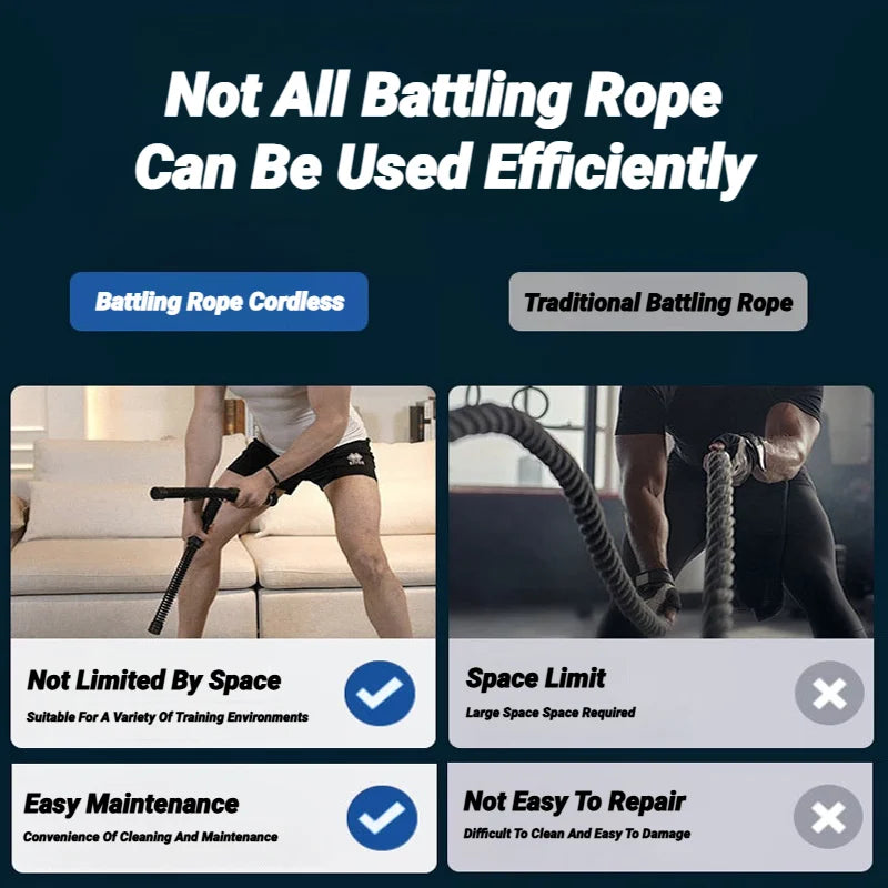 CordFree Battle Rope™ — Portable Weighted Training Ropes