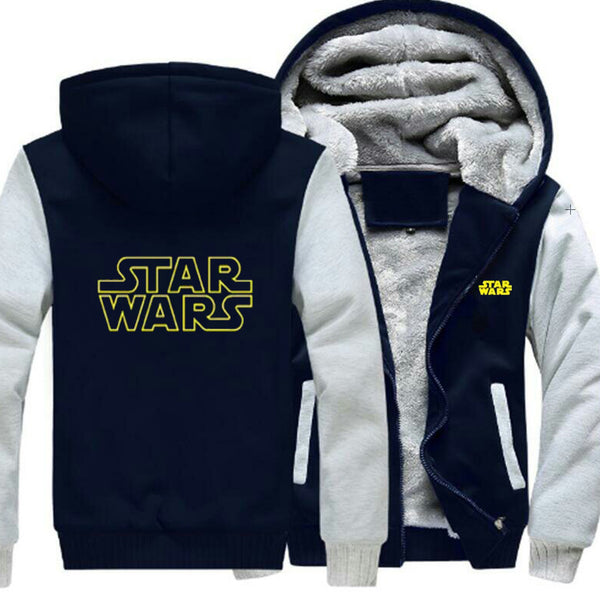 Star wars Hoodie Men's Winter coat Heavy coat stylish casual three layer protection