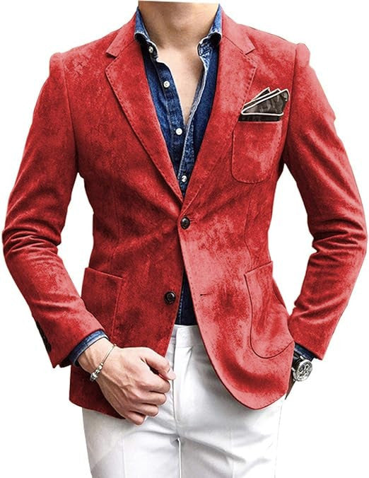 Euro version single 24 casual men's suit fashion large size coat formal wear