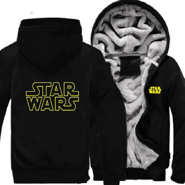 Star wars Hoodie Men's Winter coat Heavy coat stylish casual three layer protection