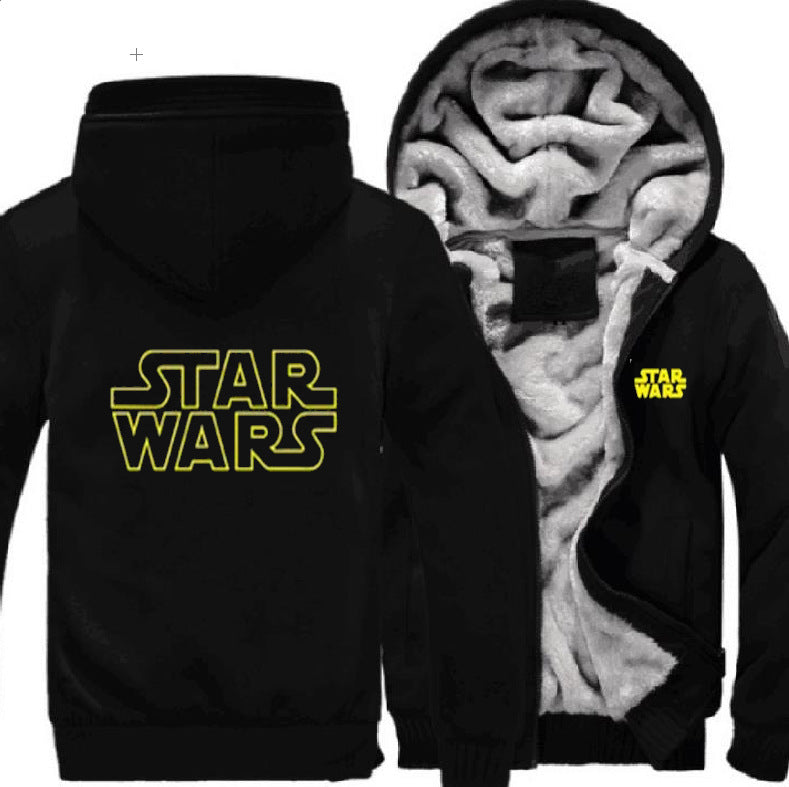 Star wars Hoodie Men's Winter coat Heavy coat stylish casual three layer protection