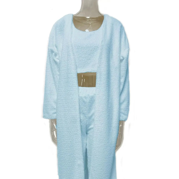 3-Piece Fuzzy Fleece Loungewear Set