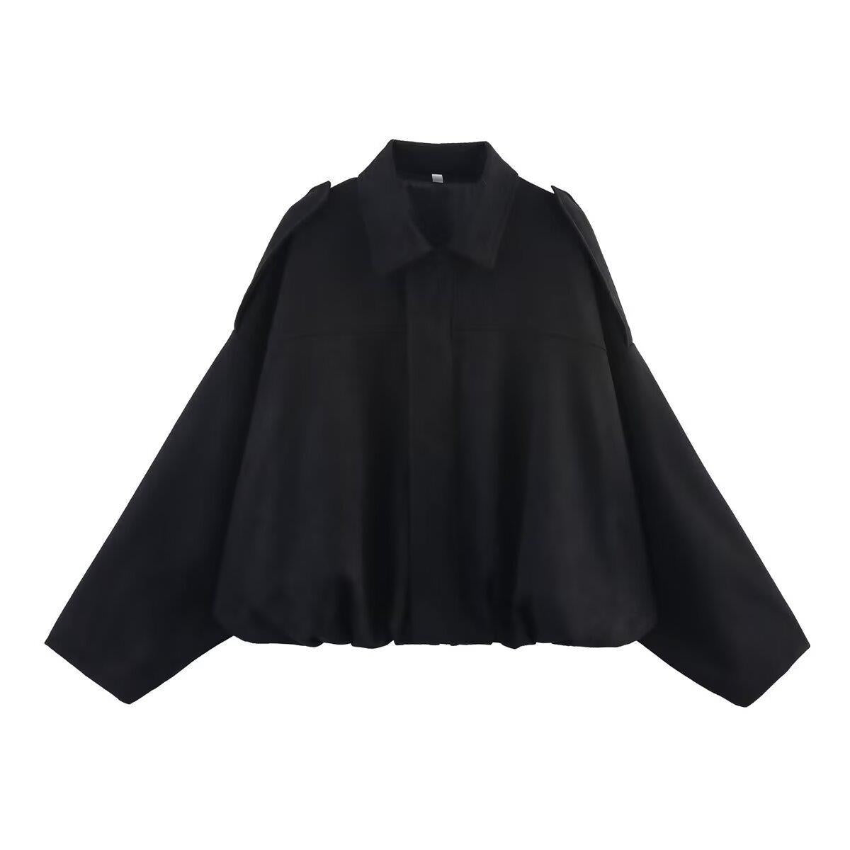 Spring pilot jacket with loose top effect, style jacket and deerskin fleece