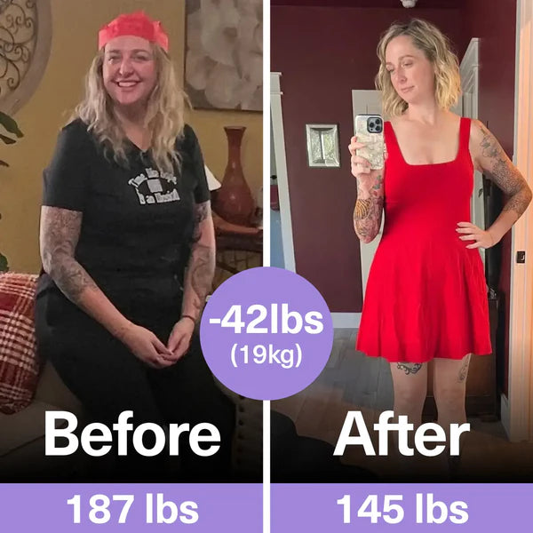 "From 187lbs to 145lbs in 60 days"